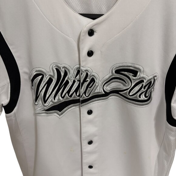 Chicago White Sox Full Button Jersey Mens Size Large White - Picture 3 of 6